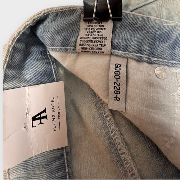 Flying‎ Angel Two-Tone High Rise Denim Shorts 9/29 90’s Inspired - Picture 5 of 9